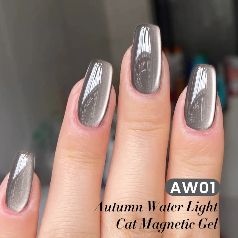 BORN PRETTY 10ml Water Light Cat Magnetic Gel Nail Polish Nail Supplies Vernis Winter Autumn Semi Permanent Christmas Xmas Gel