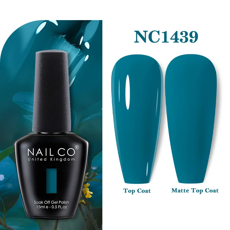 NAILCO 15ml Vernis Semi Permanent UV  Varnish Gel Nail Polish Nails Art Gel Manicure Design TOP BASE Hybrid
