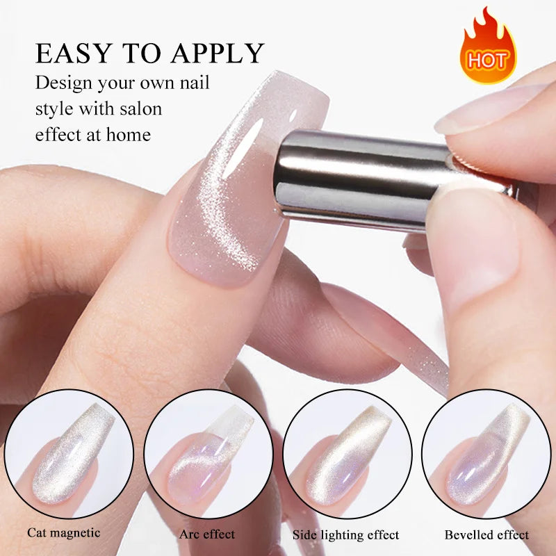 BORN PRETTY 10ml Water Light Cat Magnetic Gel Nail Polish Nail Supplies Vernis Winter Autumn Semi Permanent Christmas Xmas Gel