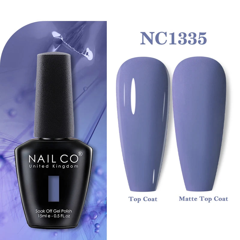 NAILCO 15ml Vernis Semi Permanent UV  Varnish Gel Nail Polish Nails Art Gel Manicure Design TOP BASE Hybrid