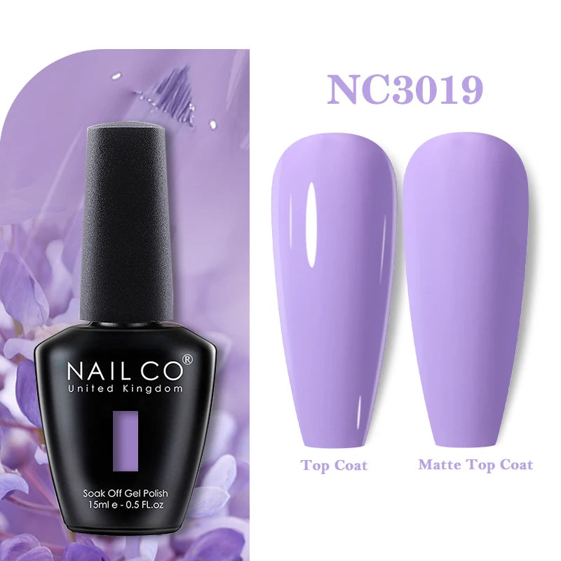 NAILCO Nails Art Colors Vernis Semi Permanent UV Varnish Gel Nail Polish For All Gel Manicure TOP Coat Varnish Hybrid Gel Polish