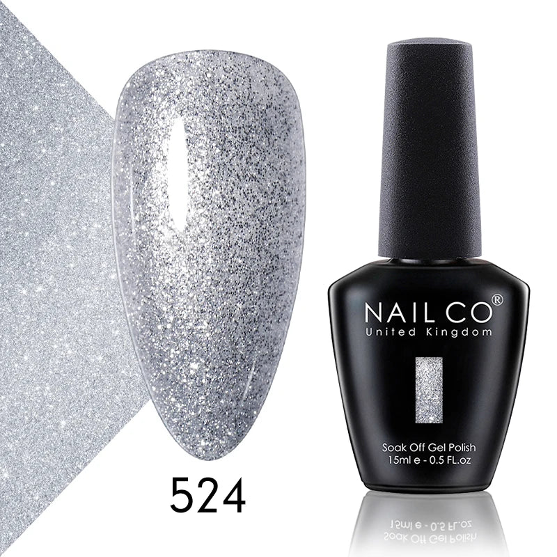 NAILCO 15ml Gel Nail Polish Vernis Semi Permanent Solid Soak Off UV Gel Varnish Nail Art Manicure BaseTop Coat