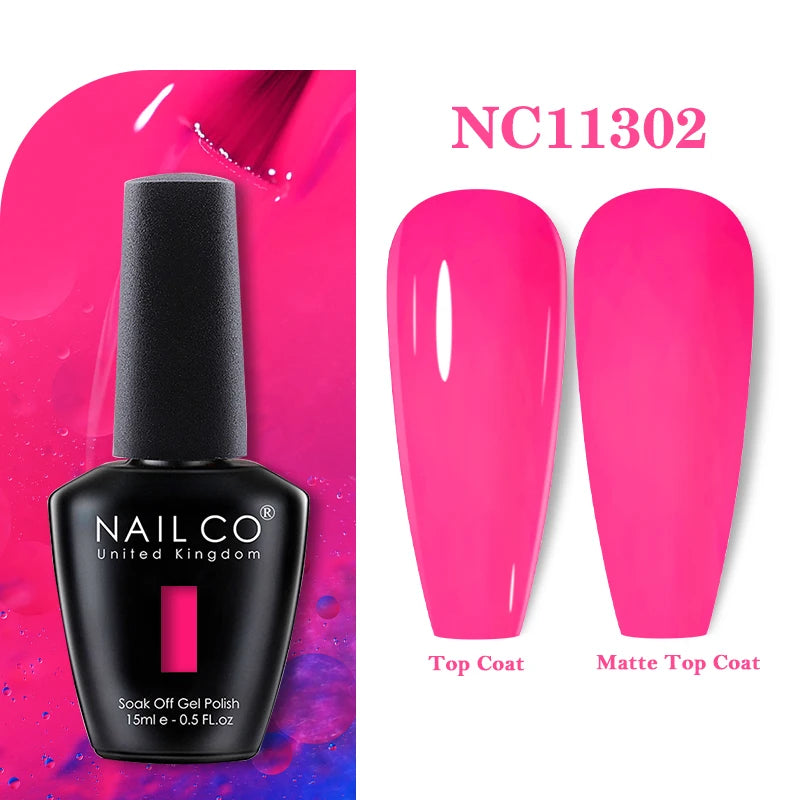 NAILCO 131Colors Vernis Semi Permanent UV Varnish Gel Nail Polish Nails Art Gel Manicure TOP BASE Varnish Hybrid