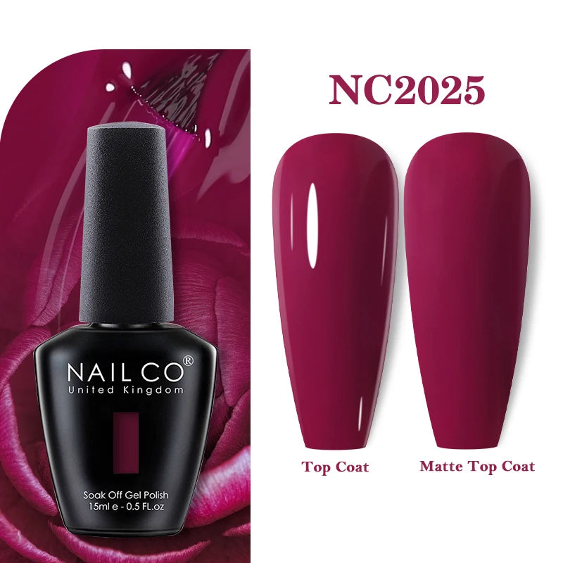 NAILCO Nails Art Colors Vernis Semi Permanent UV Varnish Gel Nail Polish For All Gel Manicure TOP Coat Varnish Hybrid Gel Polish