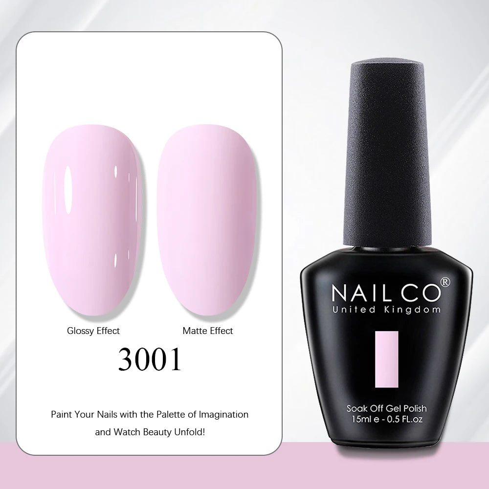 NAILCO 15ml Nail Polish Gel Vernis Semi Permanent UV Gel Gel Polish Manicure Varnish Nail Art Nude Gel Poliish