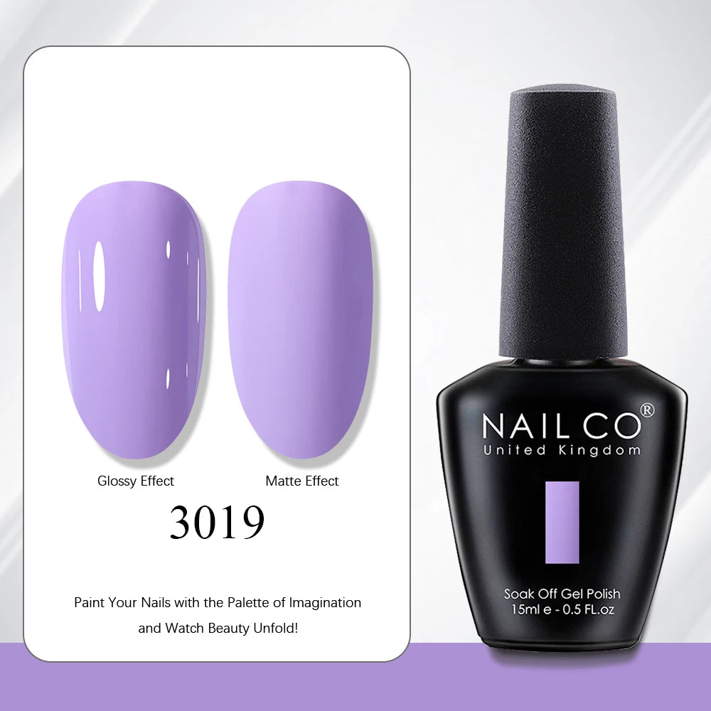 NAILCO 15ml Nail Polish Gel Vernis Semi Permanent UV Gel Gel Polish Manicure Varnish Nail Art Nude Gel Poliish