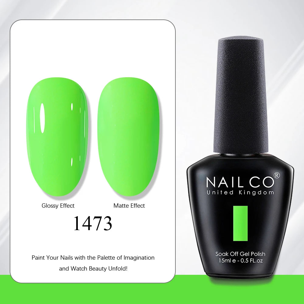 NAILCO 15ml Nail Polish Gel Vernis Semi Permanent UV Gel Gel Polish Manicure Varnish Nail Art Nude Gel Poliish