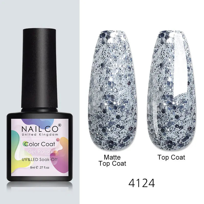 NAILCO 131Colors Vernis Semi Permanent UV Varnish Gel Nail Polish Nails Art Gel Manicure TOP BASE Varnish Hybrid