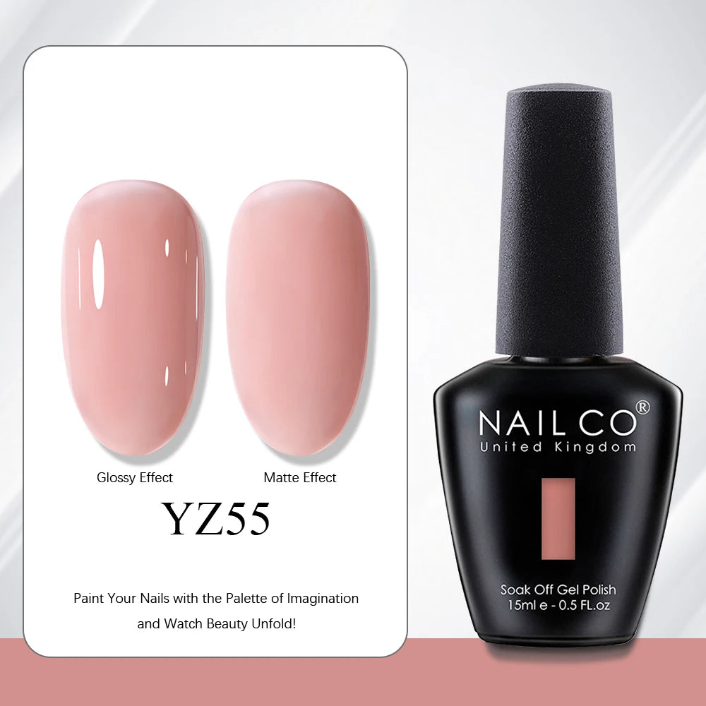 NAILCO 15ml Nail Polish Gel Vernis Semi Permanent UV Gel Gel Polish Manicure Varnish Nail Art Nude Gel Poliish