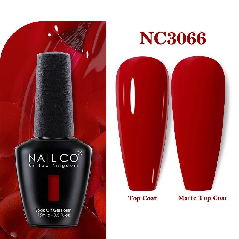 NAILCO Nails Art Colors Vernis Semi Permanent UV Varnish Gel Nail Polish For All Gel Manicure TOP Coat Varnish Hybrid Gel Polish