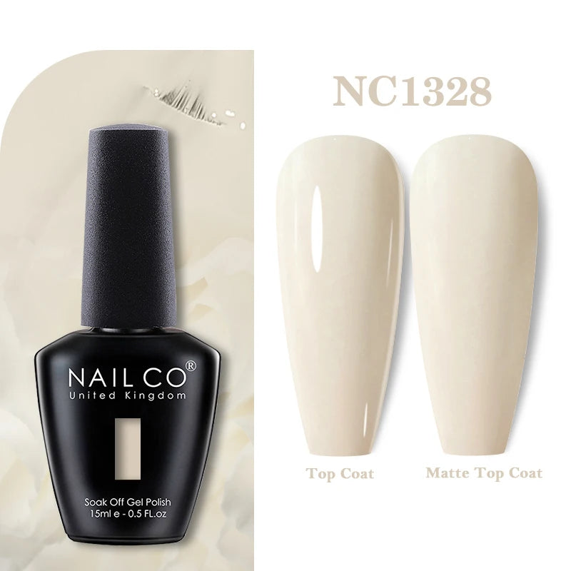 NAILCO 131Colors Vernis Semi Permanent UV Varnish Gel Nail Polish Nails Art Gel Manicure TOP BASE Varnish Hybrid