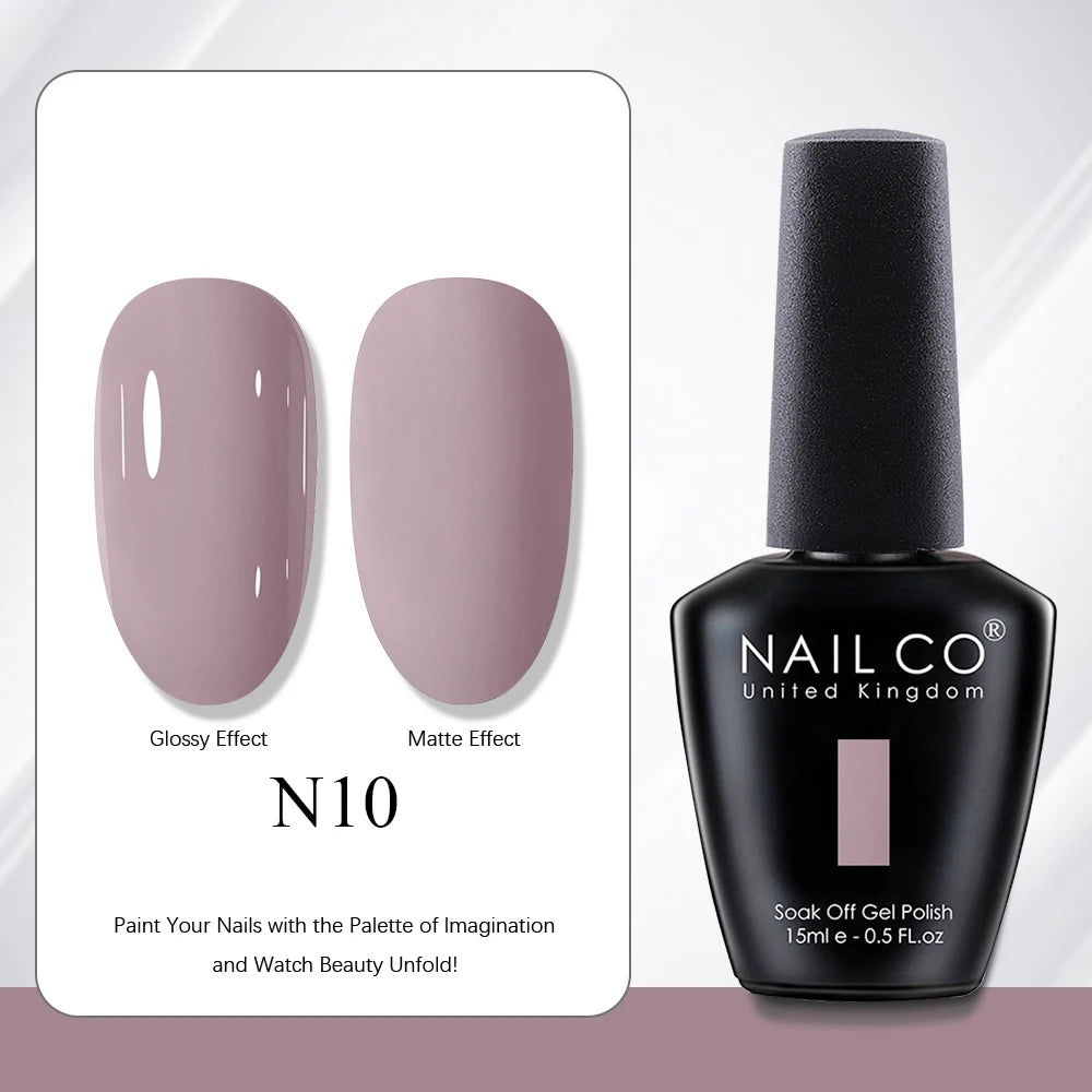 NAILCO 15ml Nail Polish Gel Vernis Semi Permanent UV Gel Gel Polish Manicure Varnish Nail Art Nude Gel Poliish