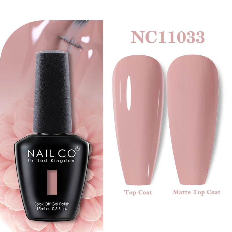NAILCO 15ml Vernis Semi Permanent UV  Varnish Gel Nail Polish Nails Art Gel Manicure Design TOP BASE Hybrid