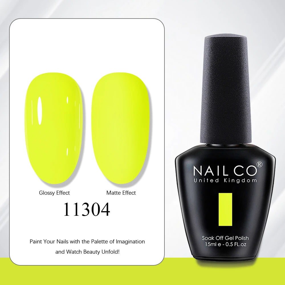 NAILCO 15ml Nail Polish Gel Vernis Semi Permanent UV Gel Gel Polish Manicure Varnish Nail Art Nude Gel Poliish