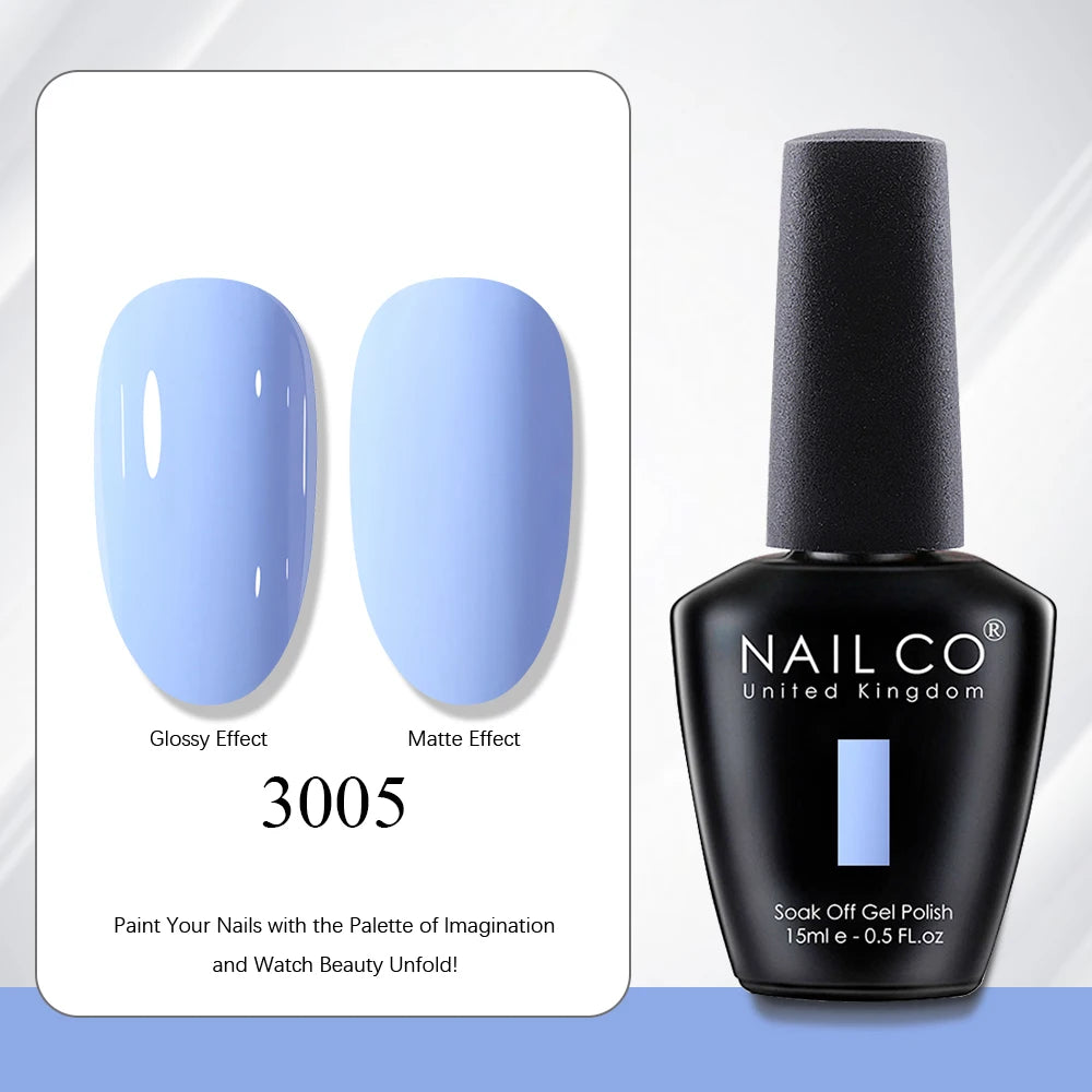 NAILCO 15ml Nail Polish Gel Vernis Semi Permanent UV Gel Gel Polish Manicure Varnish Nail Art Nude Gel Poliish
