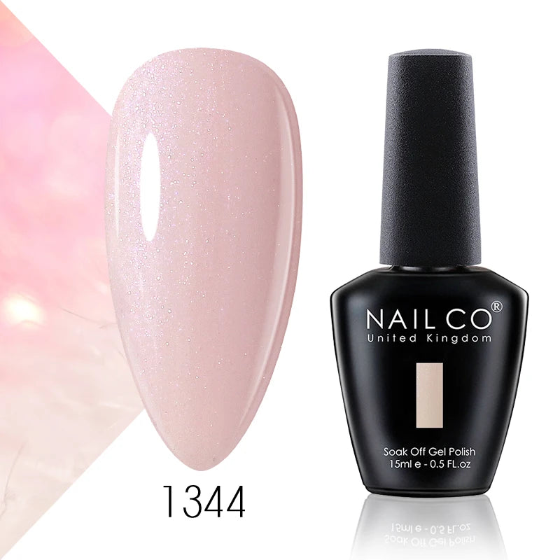 NAILCO 15ml Gel Nail Polish Vernis Semi Permanent Solid Soak Off UV Gel Varnish Nail Art Manicure BaseTop Coat