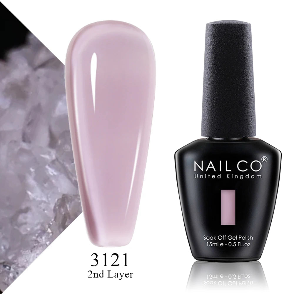 NAILCO 15ml Nail Polish Gel Vernis Semi Permanent UV Gel Gel Polish Manicure Varnish Nail Art Nude Gel Poliish