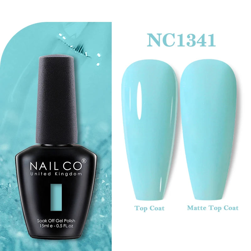 NAILCO 15ml Vernis Semi Permanent UV  Varnish Gel Nail Polish Nails Art Gel Manicure Design TOP BASE Hybrid