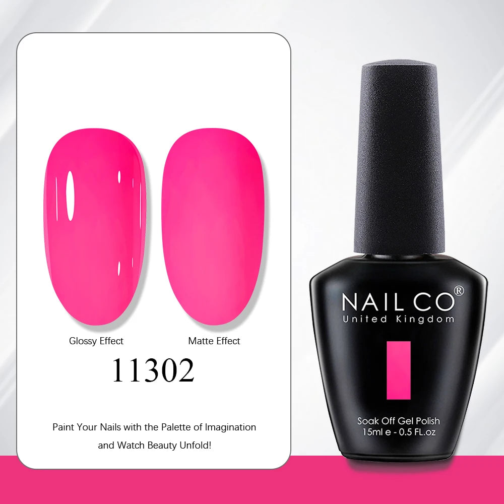 NAILCO 15ml Nail Polish Gel Vernis Semi Permanent UV Gel Gel Polish Manicure Varnish Nail Art Nude Gel Poliish