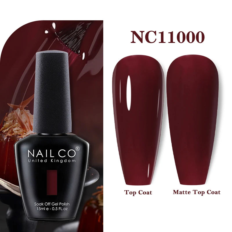 NAILCO Nails Art Colors Vernis Semi Permanent UV Varnish Gel Nail Polish For All Gel Manicure TOP Coat Varnish Hybrid Gel Polish