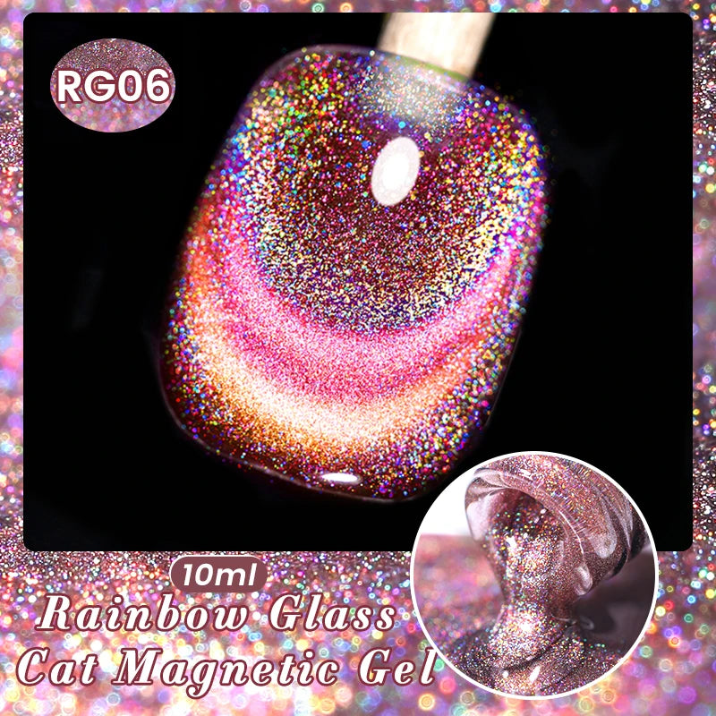 BORN PRETTY 10ml Water Light Cat Magnetic Gel Nail Polish Nail Supplies Vernis Winter Autumn Semi Permanent Christmas Xmas Gel