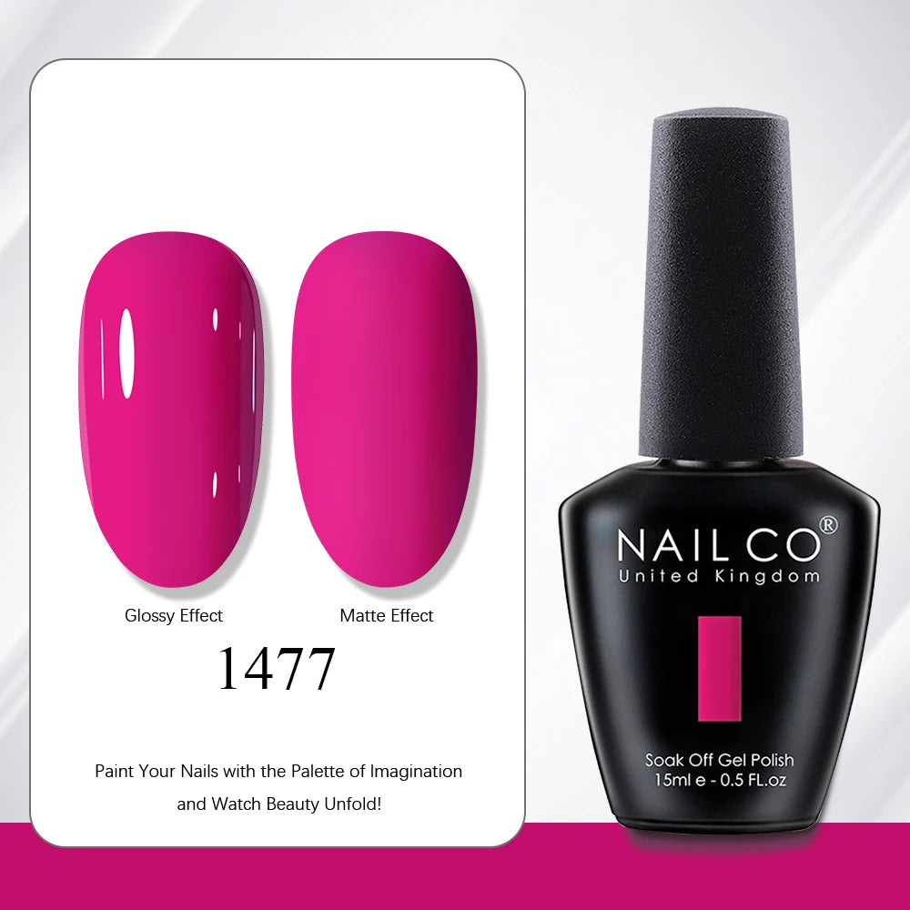 NAILCO 15ml Nail Polish Gel Vernis Semi Permanent UV Gel Gel Polish Manicure Varnish Nail Art Nude Gel Poliish
