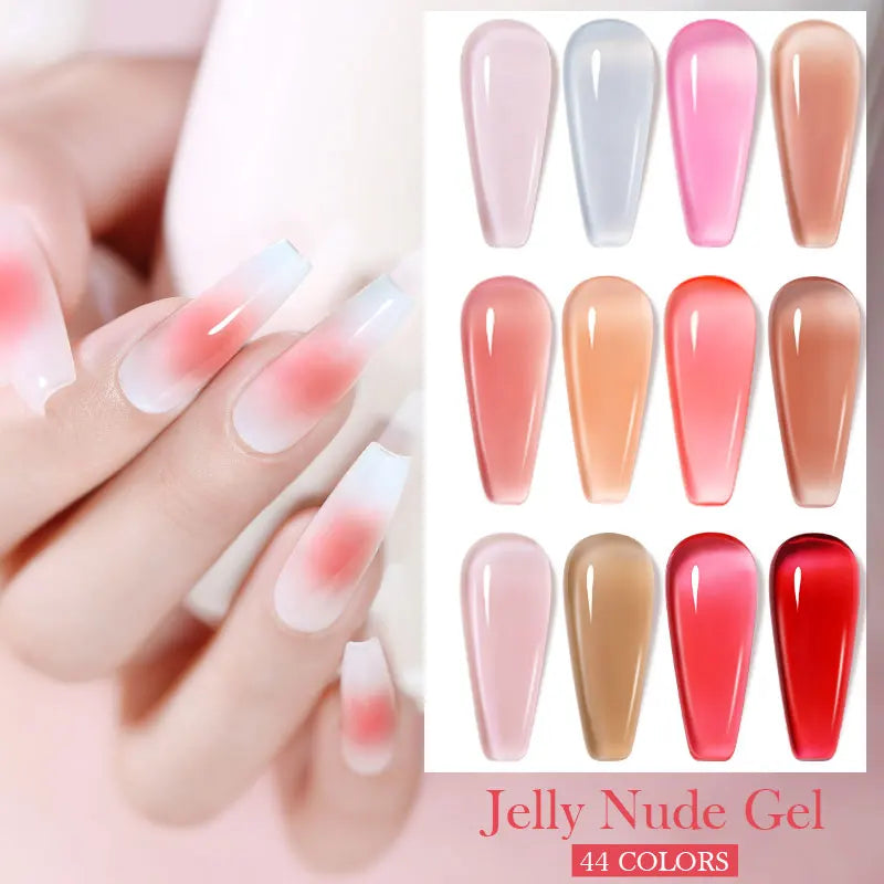 NAILCO 15ml Gel Nail Polish Vernis Semi Permanent Solid Soak Off UV Gel Varnish Nail Art Manicure BaseTop Coat