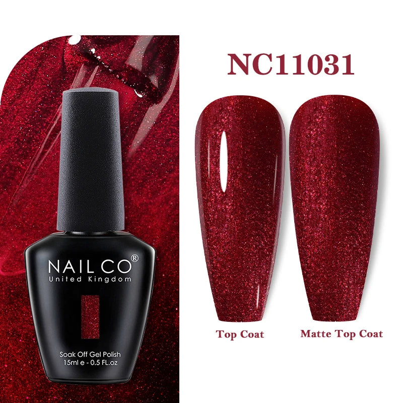 NAILCO 15ml Vernis Semi Permanent UV  Varnish Gel Nail Polish Nails Art Gel Manicure Design TOP BASE Hybrid