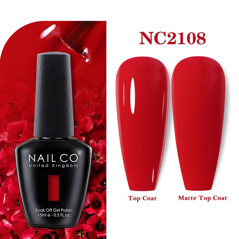 NAILCO Nails Art Colors Vernis Semi Permanent UV Varnish Gel Nail Polish For All Gel Manicure TOP Coat Varnish Hybrid Gel Polish