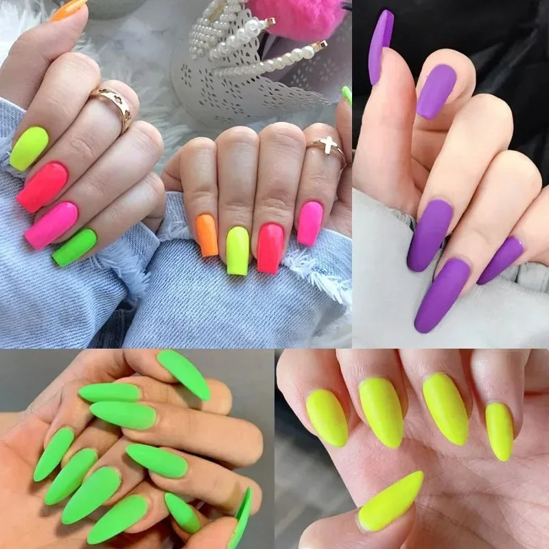 VENALISA Neon Gel Nail Polish, Bright Color Soak off for Professional Manicure And DIY Home Use Nail Art Salon Designs