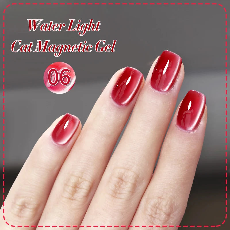 BORN PRETTY 10ml Water Light Cat Magnetic Gel Nail Polish Nail Supplies Vernis Winter Autumn Semi Permanent Christmas Xmas Gel