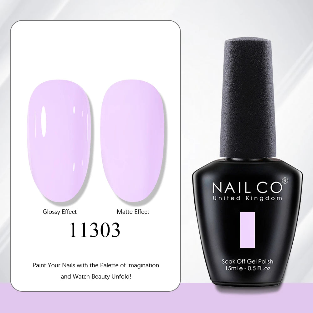 NAILCO 15ml Nail Polish Gel Vernis Semi Permanent UV Gel Gel Polish Manicure Varnish Nail Art Nude Gel Poliish