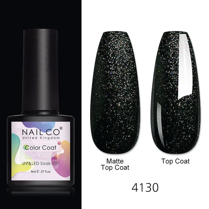 NAILCO 131Colors Vernis Semi Permanent UV Varnish Gel Nail Polish Nails Art Gel Manicure TOP BASE Varnish Hybrid
