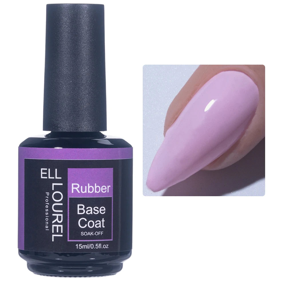 Vernis Semi-Permanent Base Rubber ELL LOUREL - plusieurs couleurs 15ml
