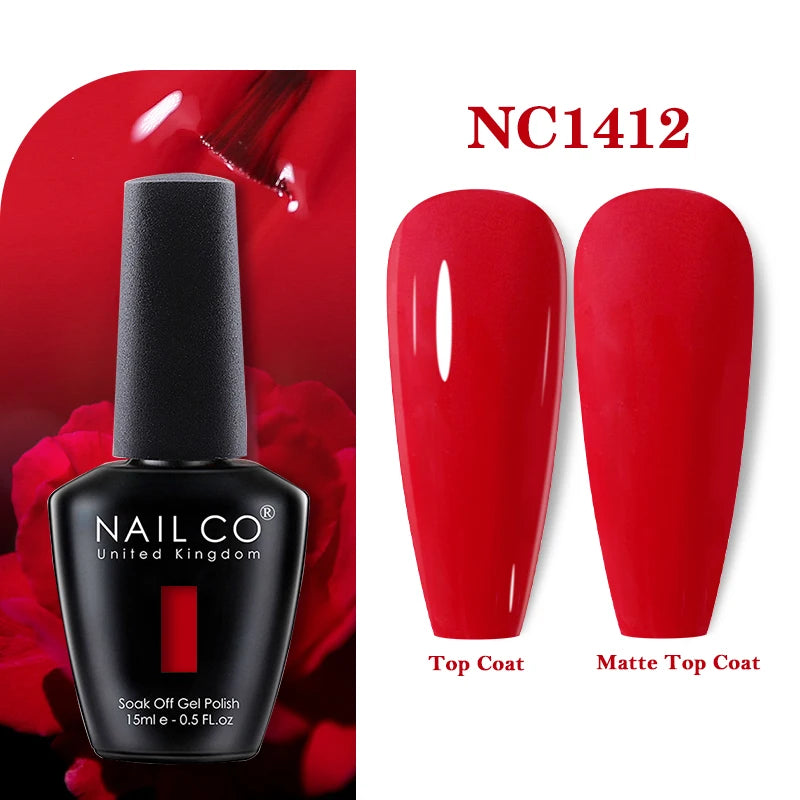 NAILCO Nails Art Colors Vernis Semi Permanent UV Varnish Gel Nail Polish For All Gel Manicure TOP Coat Varnish Hybrid Gel Polish