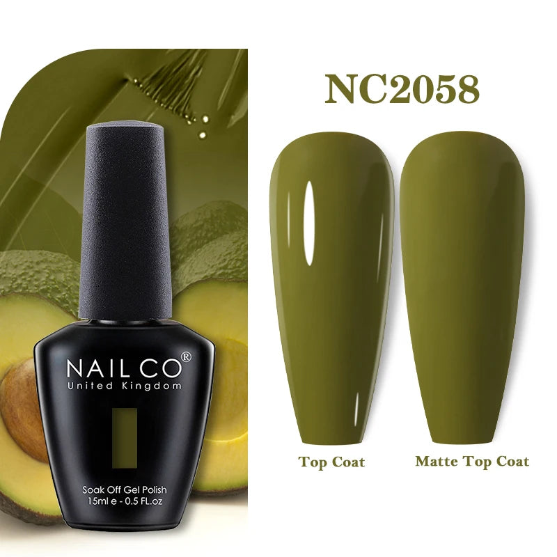 NAILCO Nails Art Colors Vernis Semi Permanent UV Varnish Gel Nail Polish For All Gel Manicure TOP Coat Varnish Hybrid Gel Polish