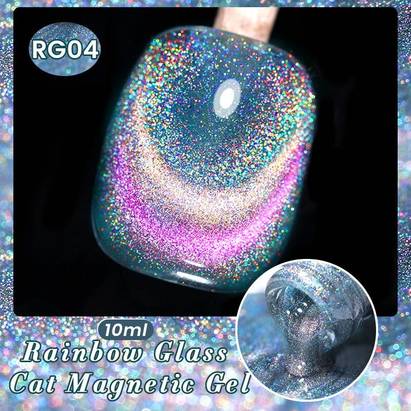 BORN PRETTY 10ml Water Light Cat Magnetic Gel Nail Polish Nail Supplies Vernis Winter Autumn Semi Permanent Christmas Xmas Gel