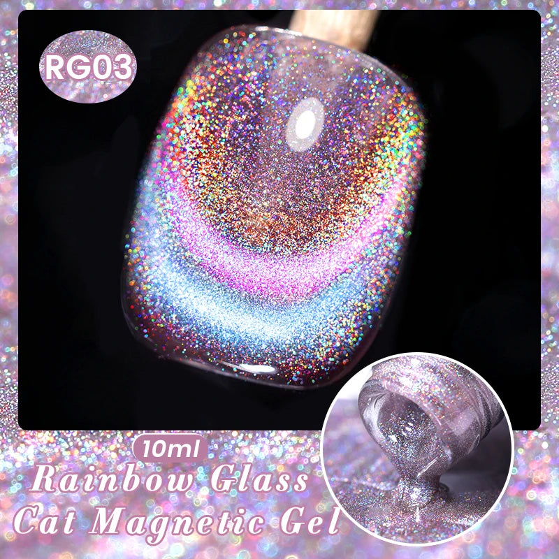 BORN PRETTY 10ml Water Light Cat Magnetic Gel Nail Polish Nail Supplies Vernis Winter Autumn Semi Permanent Christmas Xmas Gel