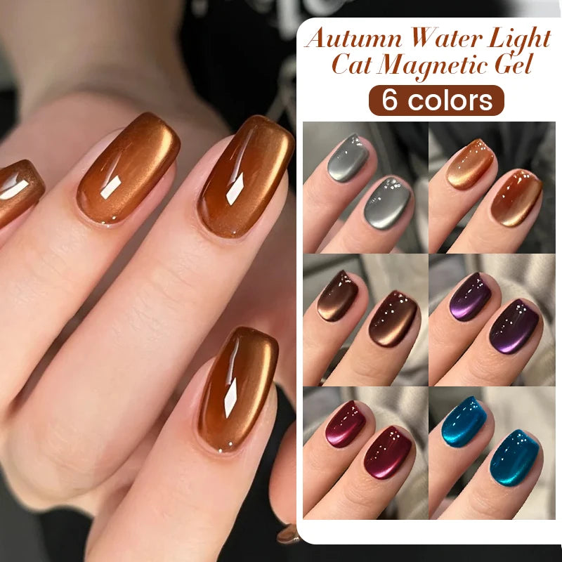 BORN PRETTY 10ml Water Light Cat Magnetic Gel Nail Polish Nail Supplies Vernis Winter Autumn Semi Permanent Christmas Xmas Gel