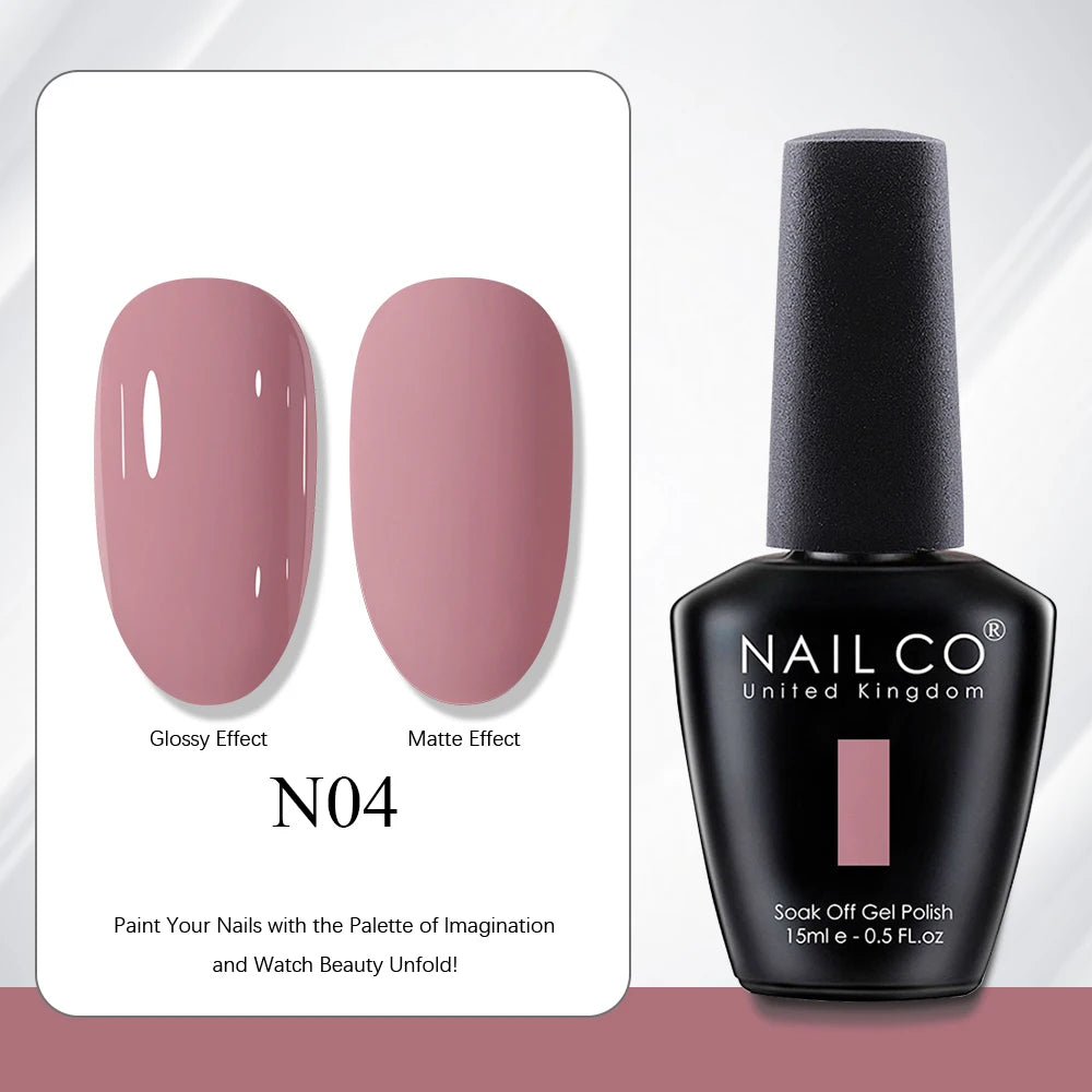NAILCO 15ml Nail Polish Gel Vernis Semi Permanent UV Gel Gel Polish Manicure Varnish Nail Art Nude Gel Poliish