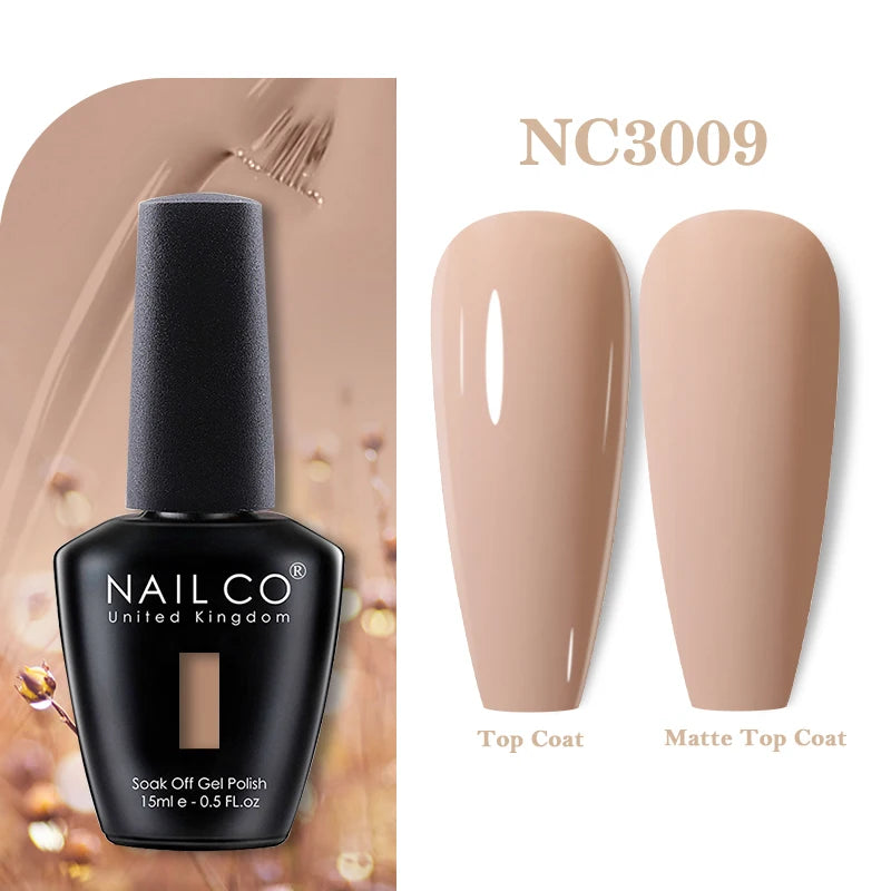 NAILCO Nails Art Colors Vernis Semi Permanent UV Varnish Gel Nail Polish For All Gel Manicure TOP Coat Varnish Hybrid Gel Polish