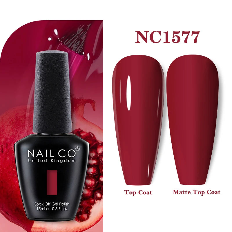 NAILCO Nails Art Colors Vernis Semi Permanent UV Varnish Gel Nail Polish For All Gel Manicure TOP Coat Varnish Hybrid Gel Polish