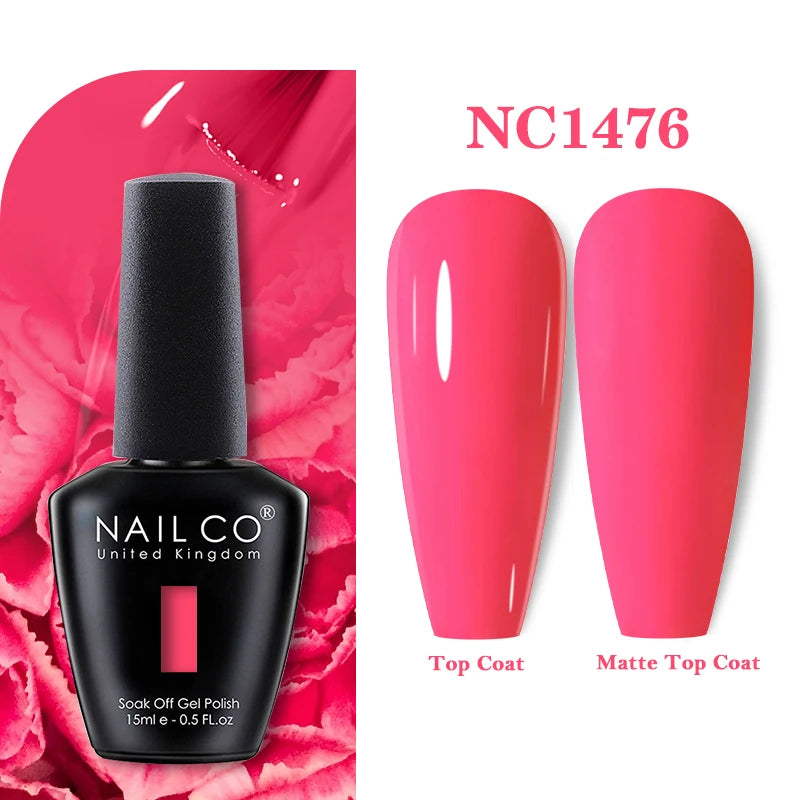NAILCO Nails Art Colors Vernis Semi Permanent UV Varnish Gel Nail Polish For All Gel Manicure TOP Coat Varnish Hybrid Gel Polish