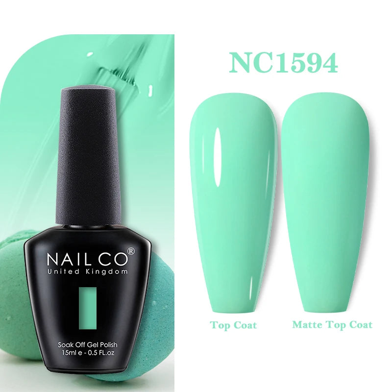 NAILCO 131Colors Vernis Semi Permanent UV Varnish Gel Nail Polish Nails Art Gel Manicure TOP BASE Varnish Hybrid