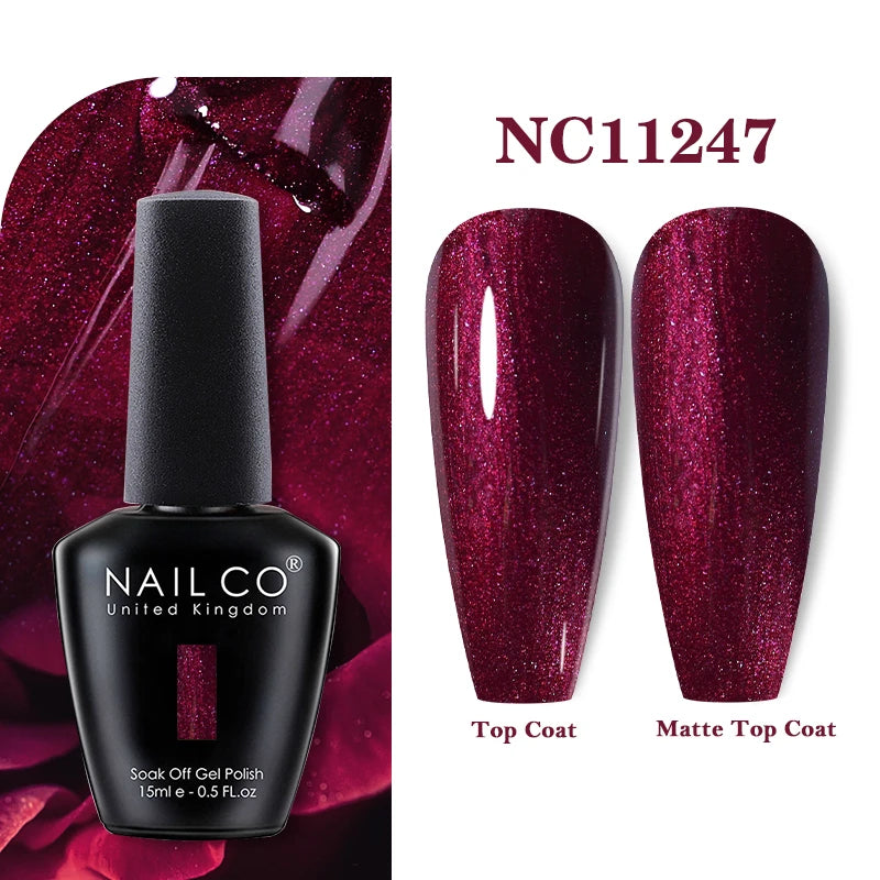 NAILCO Nails Art Colors Vernis Semi Permanent UV Varnish Gel Nail Polish For All Gel Manicure TOP Coat Varnish Hybrid Gel Polish