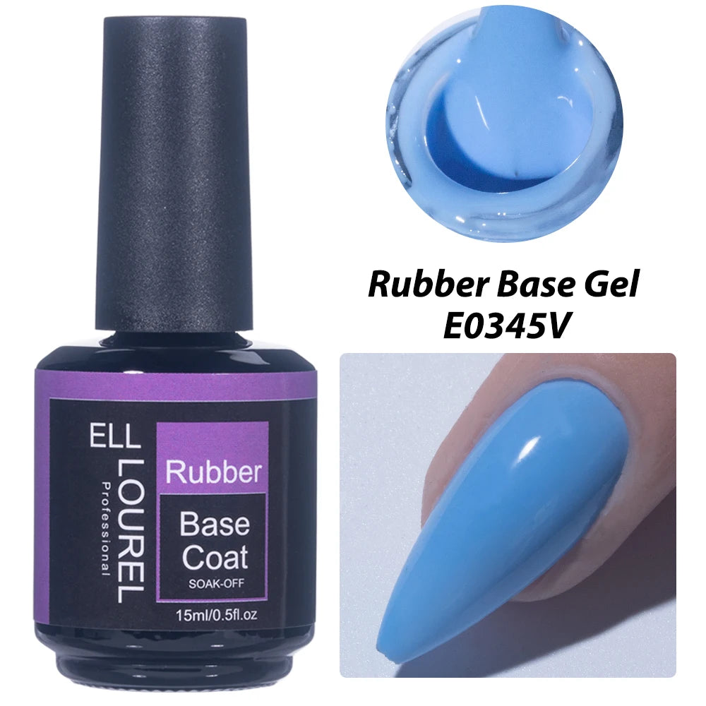 Vernis Semi-Permanent Base Rubber ELL LOUREL - plusieurs couleurs 15ml