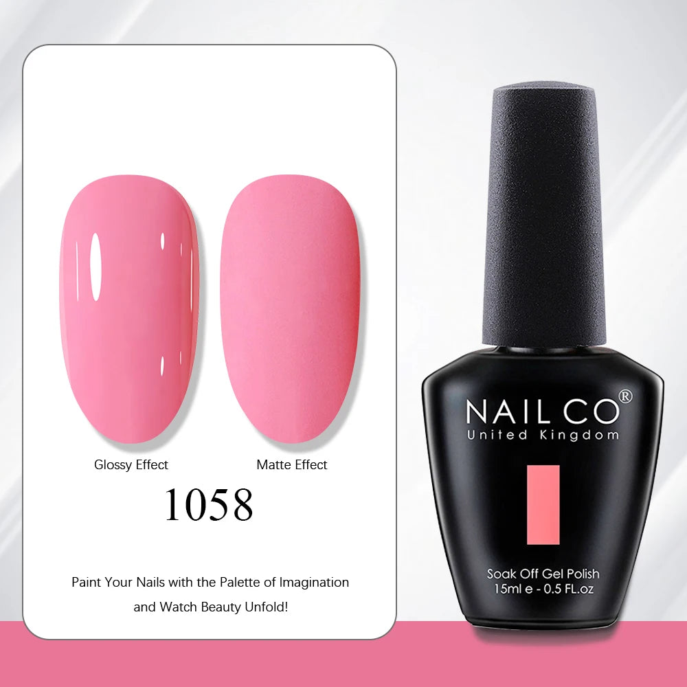 NAILCO 15ml Nail Polish Gel Vernis Semi Permanent UV Gel Gel Polish Manicure Varnish Nail Art Nude Gel Poliish