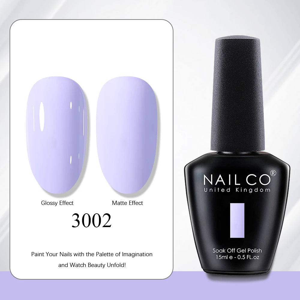 NAILCO 15ml Nail Polish Gel Vernis Semi Permanent UV Gel Gel Polish Manicure Varnish Nail Art Nude Gel Poliish