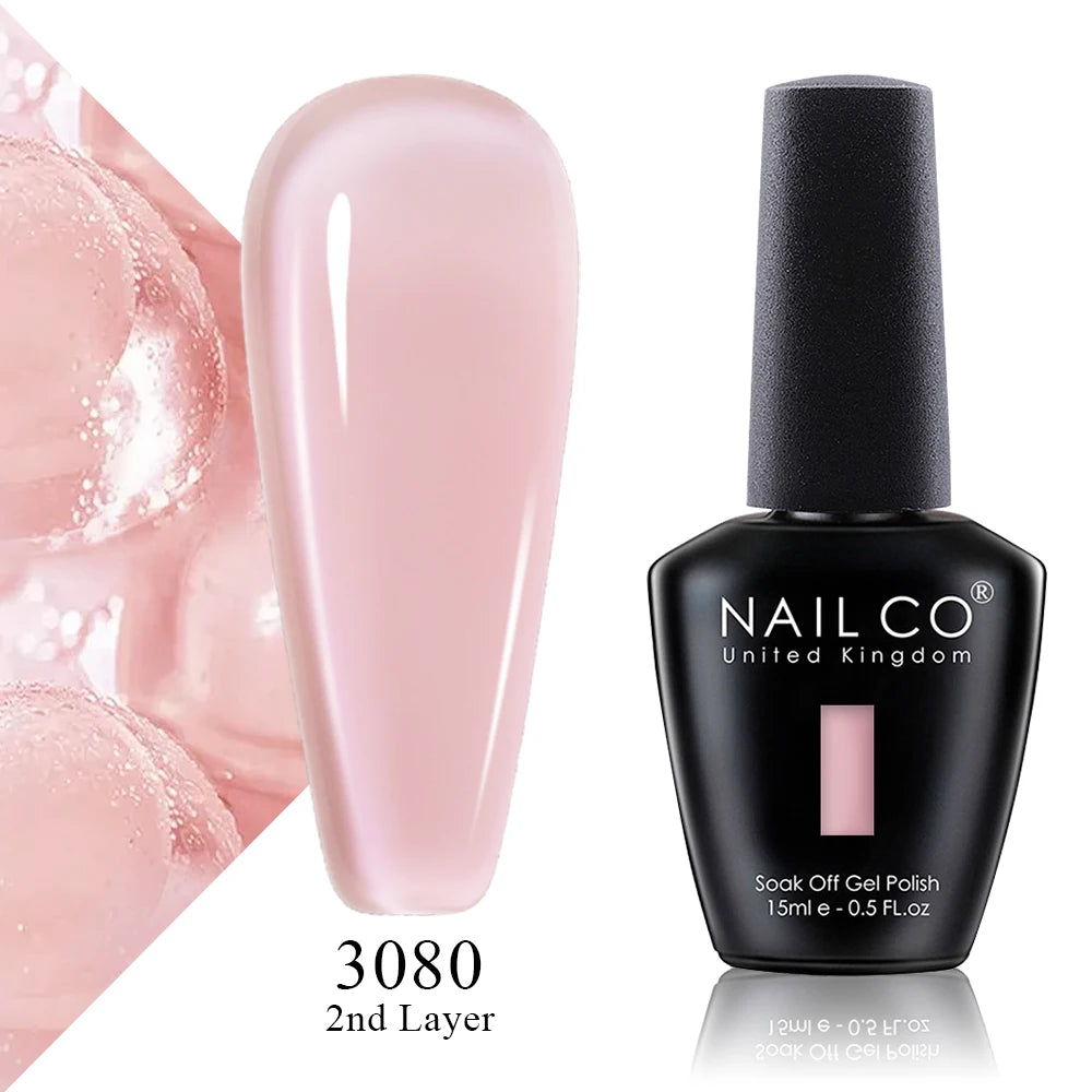 NAILCO 15ml Nail Polish Gel Vernis Semi Permanent UV Gel Gel Polish Manicure Varnish Nail Art Nude Gel Poliish