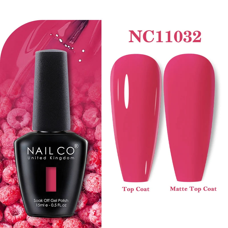 NAILCO 15ml Vernis Semi Permanent UV  Varnish Gel Nail Polish Nails Art Gel Manicure Design TOP BASE Hybrid